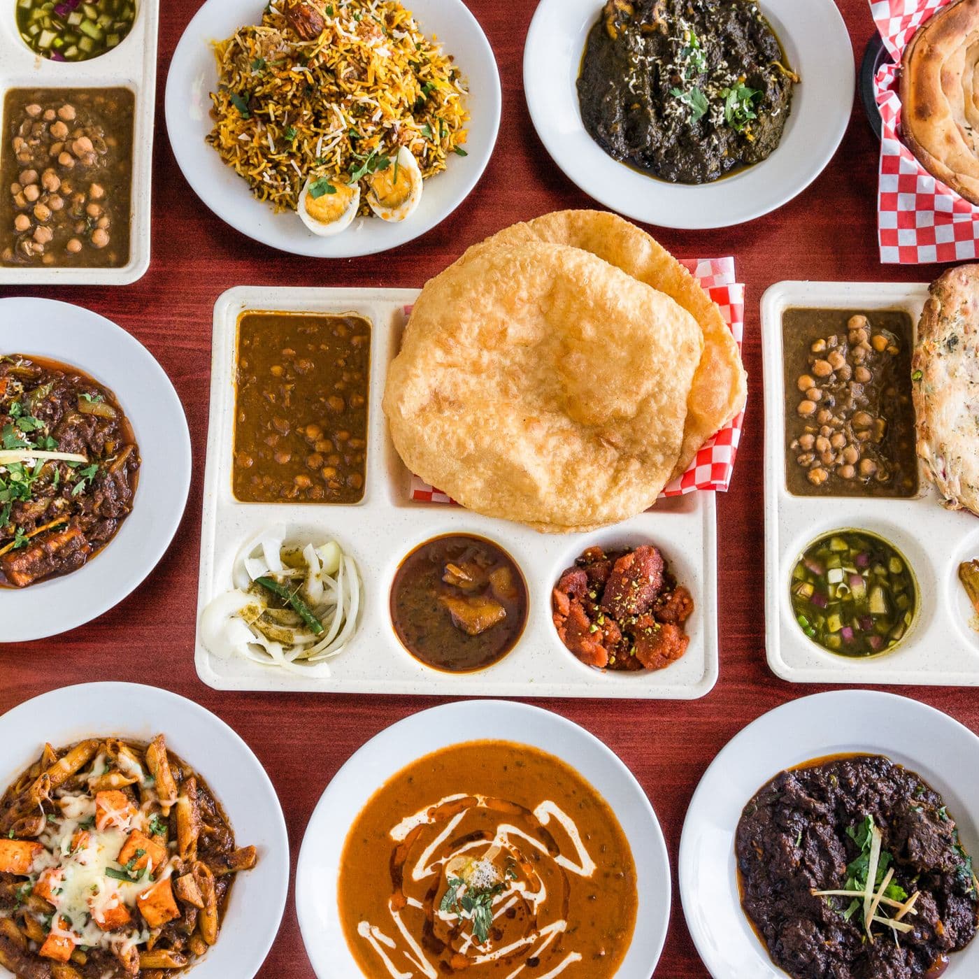 Restaurant hero background showcasing our signature dishes